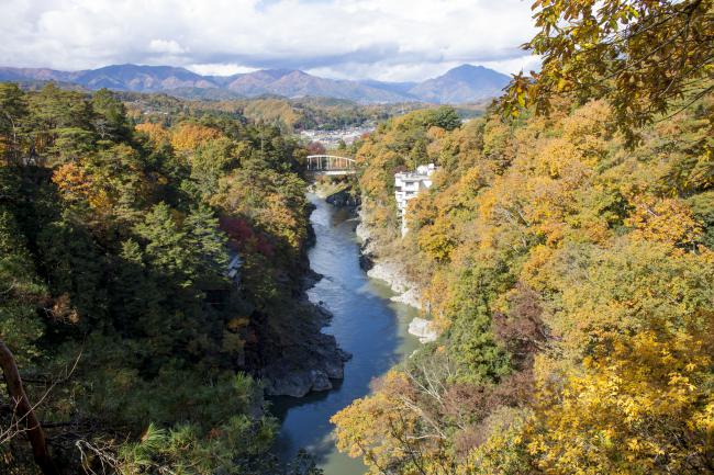 天龍峡秋