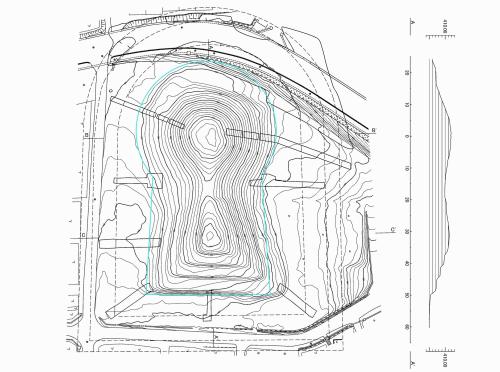 墳丘測量図