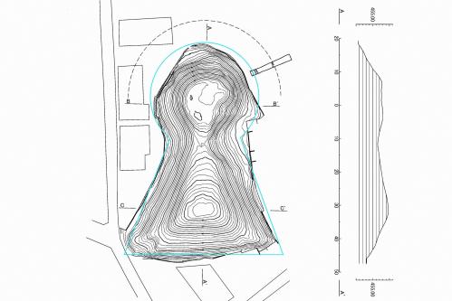 墳丘測量図