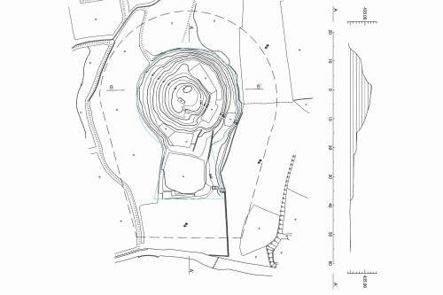 墳丘測量図