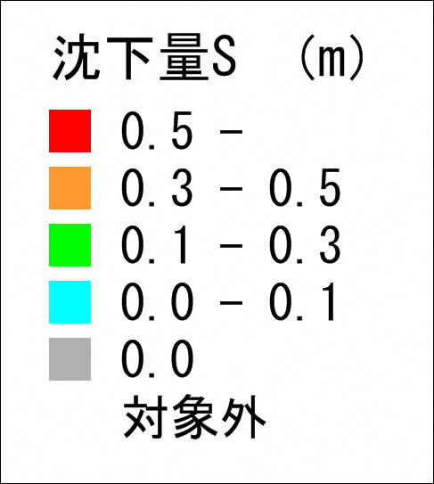 沈下量凡例