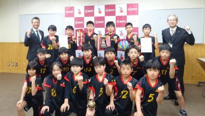 小学生ドッジボール選手権全国大会出場表敬訪問