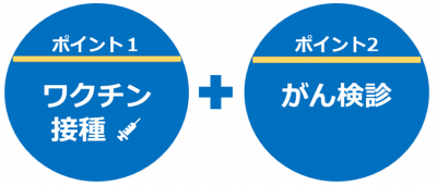 子宮頸がん予防のポイント図