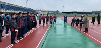 長野県縦断駅伝競走大会飯田下伊那チーム壮行会