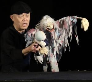 お坊さんの人形芝居　さんまいのおふだ