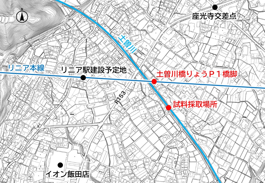 試料採取場所の位置図