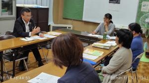 市長とかたりばの皆さんとふれあいトークの様子