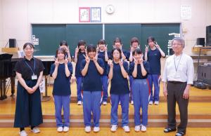 高陵中学校合唱クラブの皆さん